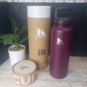 New, Double Wall Insulated Water Bottle 40oz Purple
